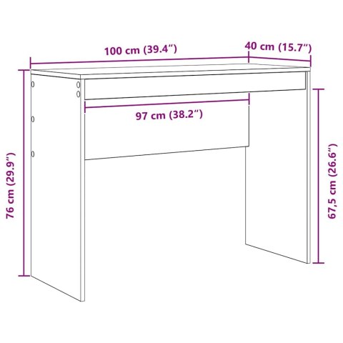 BIURKO BIAŁY 100X40X76CM