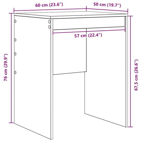 BIURKO BIAŁY 60X50X76CM