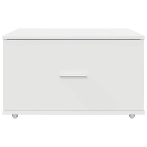 SZAFKA Z SZUFLADAMI Z KOŁEM BIAŁY 55X45X33.5CM