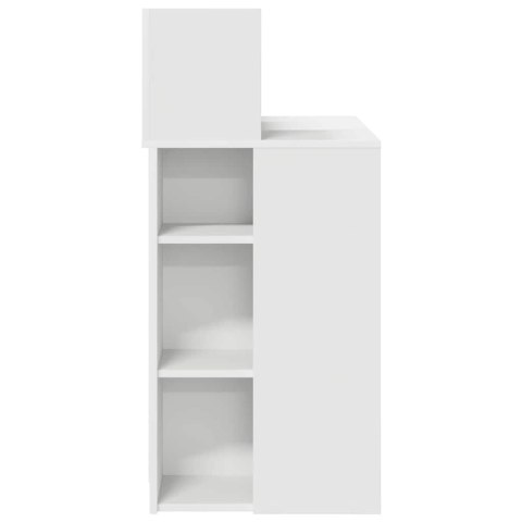 BIURKO Z PRZECHOWYWANIEM Z PÓŁKĄ BIAŁY 90X48X101,5CM