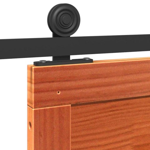 DRZWI DO STODOŁY WOSKOWY BRĄZ 100X210CM LITE DREWNO SOSNOWE