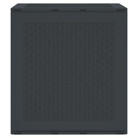 SKRZYNIA DO PRZECHOWYWANIA W OGRODZIE ANTRACYT 55X53X57CM