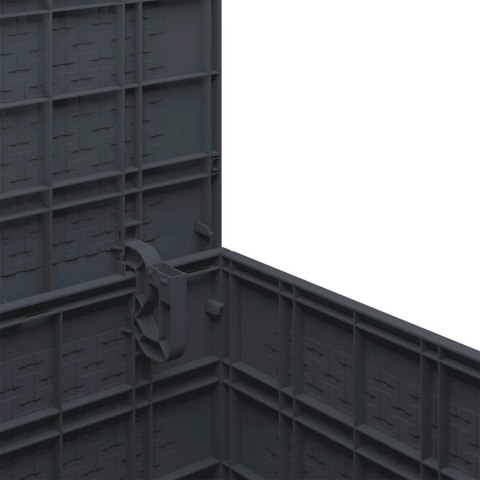 SKRZYNIA DO PRZECHOWYWANIA W OGRODZIE ANTRACYT 55X53X57CM