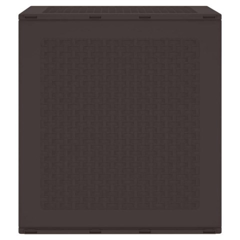 SKRZYNIA DO PRZECHOWYWANIA W OGRODZIE BRĄZOWY 55X53X57CM