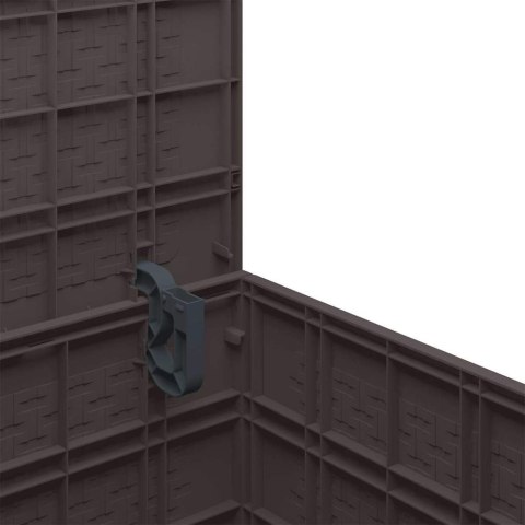 SKRZYNIA DO PRZECHOWYWANIA W OGRODZIE BRĄZOWY 55X53X57CM