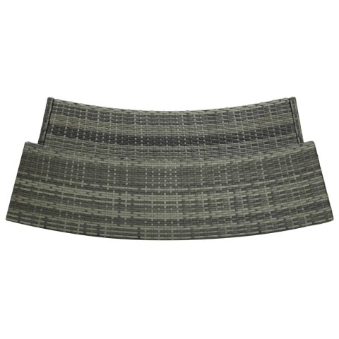 3-CZ. ZESTAW MEBLI BAROWYCH DO OGRODU Z PODUSZKAMI SZARY