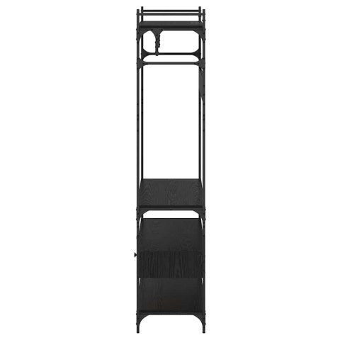 GARDEROBA CZARNY DĄB 89X39X184.5CM