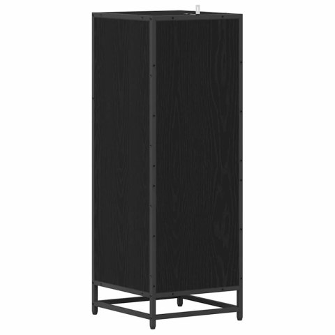 SZAFKA ŁAZIENKOWA Z DRZWIAMI CZARNY DĄB 35X37.5X100CM