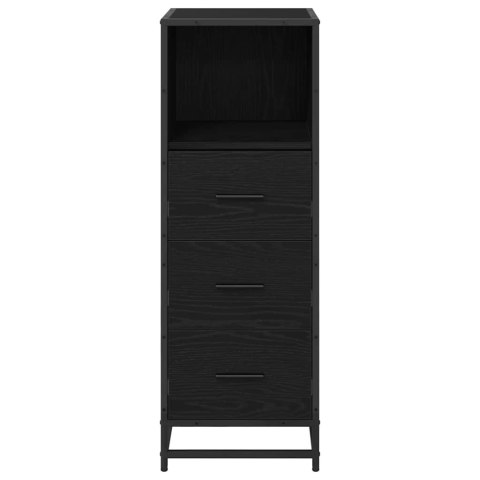 SZAFKA ŁAZIENKOWA Z SZUFLADĄ CZARNY DĄB 35X 37.5X 100CM