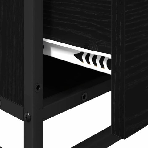 SZAFKA ŁAZIENKOWA Z SZUFLADĄ CZARNY DĄB 35X 37.5X 100CM