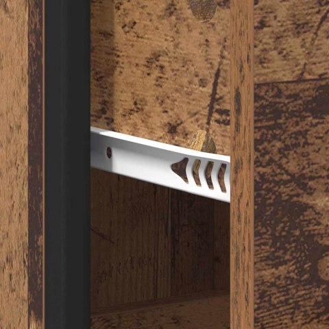 SZAFKA ŁAZIENKOWA Z SZUFLADĄ STARE DREWNO 35X37.5X166CM