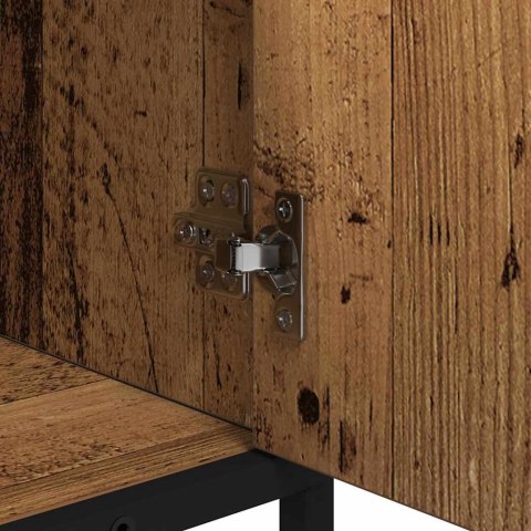 SZAFKA POD UMYWALKĘ Z DRZWIAMI STARE DREWNO 65X33X60CM