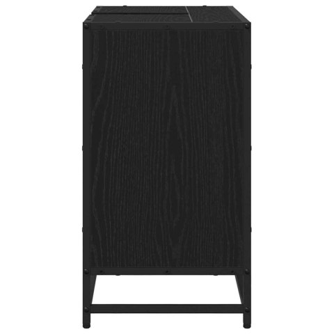 SZAFKA POD UMYWALKĘ Z PÓŁKĄ CZARNY DĄB 65X33X60CM