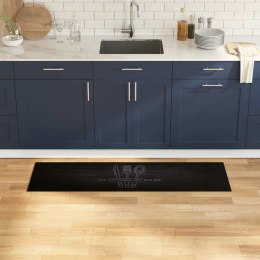 DYWAN KUCHENNY CZARNY 150X45CM AKSAMIT