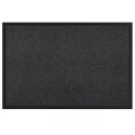 DYWANIK DRZWIOWY ANTRACYT 80X120CM TKANINA TEDDY
