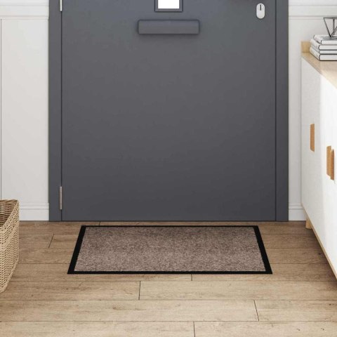 DYWANIK DRZWIOWY BEŻOWY 60X80CM TKANINA TEDDY