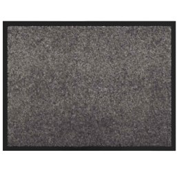 DYWANIK DRZWIOWY JASNOSZARY 60X80CM TKANINA TEDDY