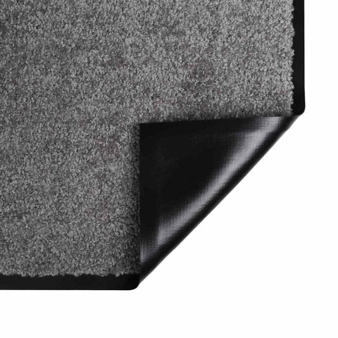 DYWANIK DRZWIOWY JASNOSZARY 80X120CM TKANINA TEDDY
