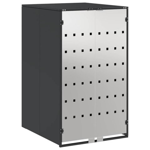 ANTRACYTOWA OBUDOWA NA KOSZ 240L STALOWA OSŁONA POJEMNIKA KOSZA GAZOWE SIŁOWNIKI