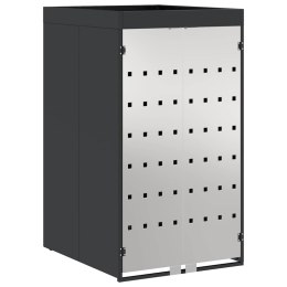 PRZECHOWYWANIE KOSZA NA KÓŁKACH Z POKRYWĄ DONICY DLA KOSZA 240L