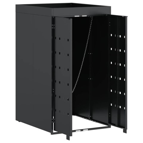 PRZECHOWYWANIE POJEMNIKA NA KÓŁKACH Z DACHEM NA PLANTERY DLA JEDNEGO POJEMNIKA 240L