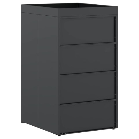 PRZECHOWYWANIE POJEMNIKA NA KÓŁKACH Z DACHEM NA PLANTERY DLA JEDNEGO POJEMNIKA 240L