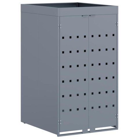 PRZECHOWYWANIE POJEMNIKA NA KÓŁKACH Z DACHEM NA PLANTERY DLA JEDNEGO POJEMNIKA 240L