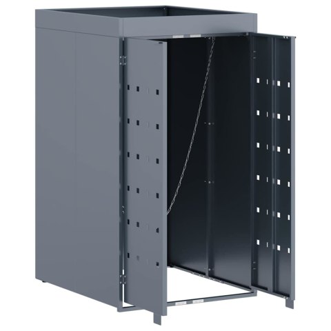 PRZECHOWYWANIE POJEMNIKA NA KÓŁKACH Z DACHEM NA PLANTERY DLA JEDNEGO POJEMNIKA 240L