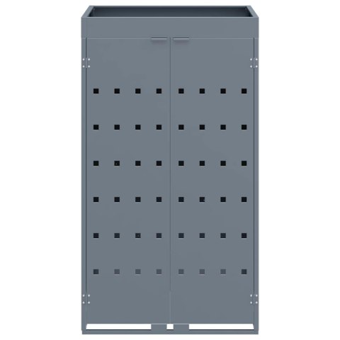 PRZECHOWYWANIE POJEMNIKA NA KÓŁKACH Z DACHEM NA PLANTERY DLA JEDNEGO POJEMNIKA 240L