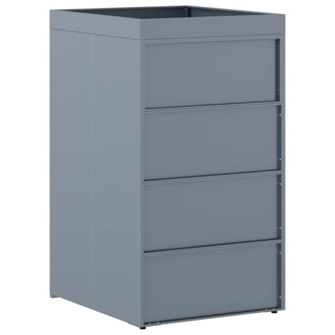 PRZECHOWYWANIE POJEMNIKA NA KÓŁKACH Z DACHEM NA PLANTERY DLA JEDNEGO POJEMNIKA 240L