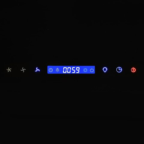 ŚCIENNY OKAP KUCHENNY STAL NIERDZEWNA 756 M³/H 60CM CZARNY