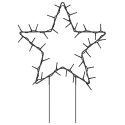 ŚWIĄTECZNE GWIAZDY NA SZPIKULCACH 3 SZT. 50 LED 29CM