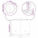 FIRE PIT BLACK 58X58X51CM COLD-ROLLED STEEL