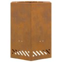FIRE PIT BROWN 38X38X51CM WEATHERING STEEL