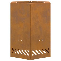 FIRE PIT BROWN 38X38X51CM WEATHERING STEEL
