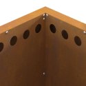 FIRE PIT BROWN 48X48X50CM WEATHERING STEEL