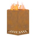 FIRE PIT BROWN 48X48X51CM WEATHERING STEEL