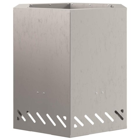 FIRE PIT BROWN 48X48X51CM WEATHERING STEEL