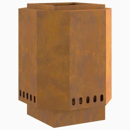 KOMINEK BRĄZOWY 38X38X51CM STAL KORTENOWSKA
