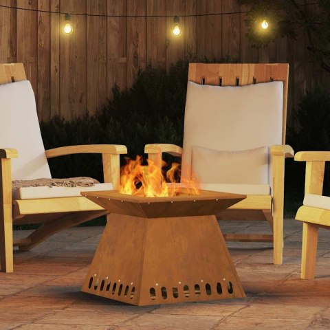 KOMINEK BRĄZOWY 48X48X40CM STAL KORTENOWSKA