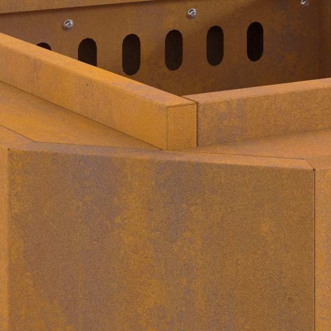 KOMINEK BRĄZOWY 48X48X51CM STAL KORTENOWSKA