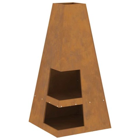 KOMINEK BRĄZOWY 50X50X100CM STAL KORTENOWSKA