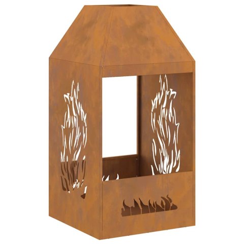 KOMINEK BRĄZOWY 50X50X100CM STAL KORTENOWSKA