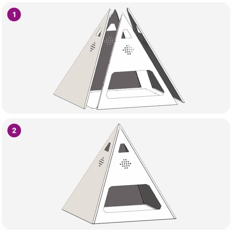 KOMINEK BRĄZOWY 50X50X51CM STAL KORTENOWSKA