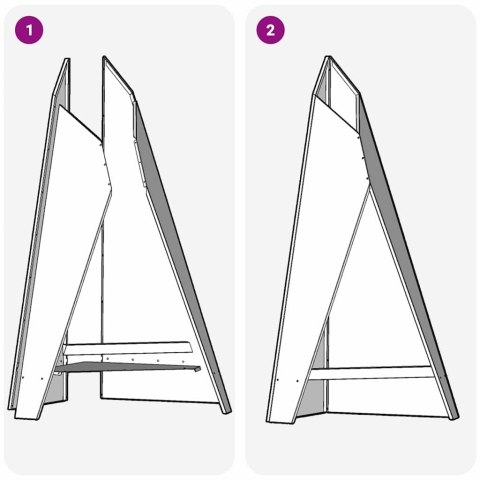 KOMINEK BRĄZOWY 58X40X100CM STAL KORTENOWSKA