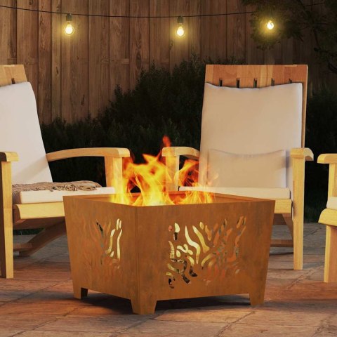 KOMINEK BRĄZOWY 60X60X40CM STAL KORTENOWSKA