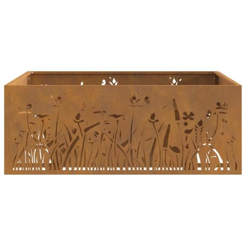 KOMINEK BRĄZOWY 80X80X30CM STAL KORTENOWSKA