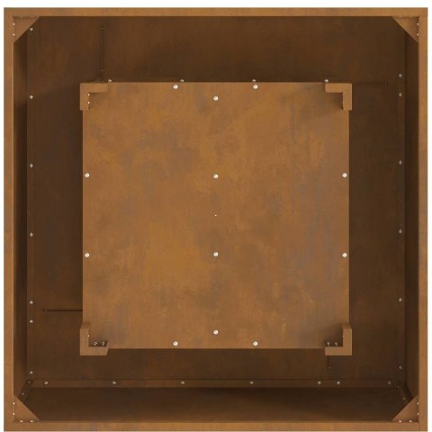 KOMINEK BRĄZOWY 80X80X40CM STAL KORTENOWSKA