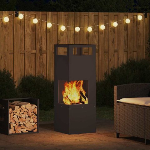 KOMINEK CZARNY 35X35X100CM STAL WALCOWANA NA ZIMNO