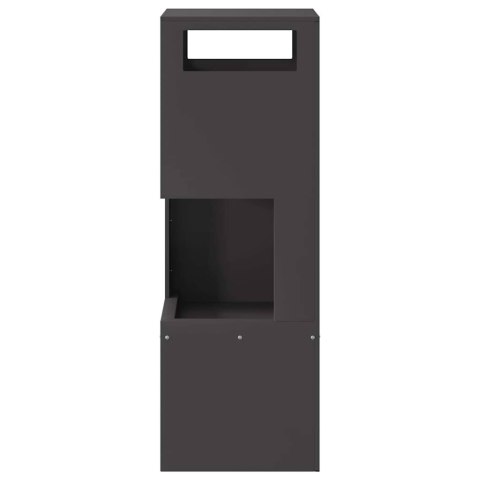 KOMINEK CZARNY 35X35X100CM STAL WALCOWANA NA ZIMNO